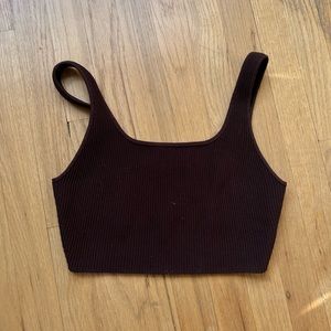 Aritzia Babaton Sculpt Knit Crop Top